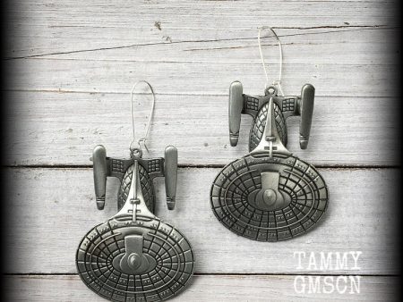 Star Trek USS Enterprise earrings-Science Fiction earrings For Cheap