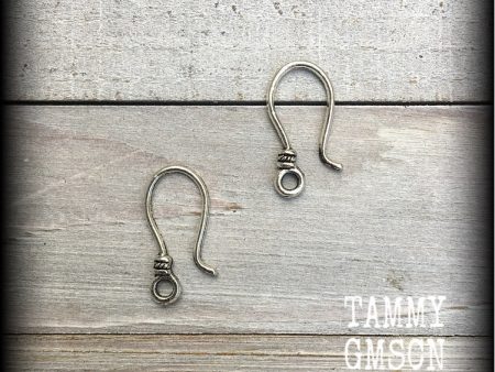 DIY hooks for 8 gauge 3mm tunnel earrings on Sale