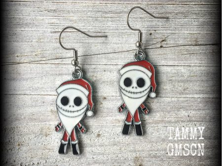 Jack Skellington earrings-Halloween earrings Supply