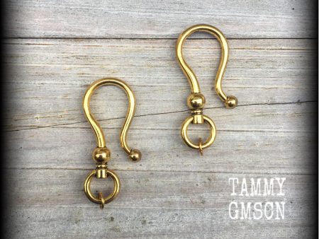 DIY hooks for tunnel earrings-2 gauge-6mm earrings on Sale