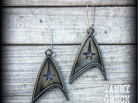 Star Trek Insignia earrings-Sci Fi earrings Fashion