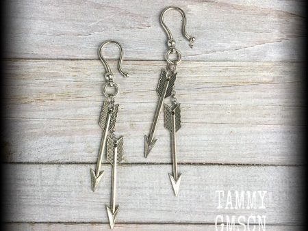 Arrow earrings-Artemis ear hangers Online