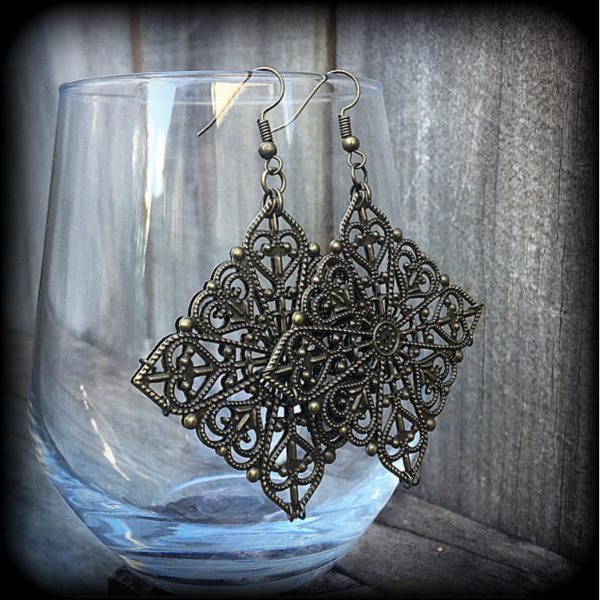 Mandala earrings-Filgree earrings Online Hot Sale