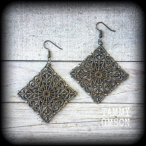 Mandala earrings-Filgree earrings Online Hot Sale