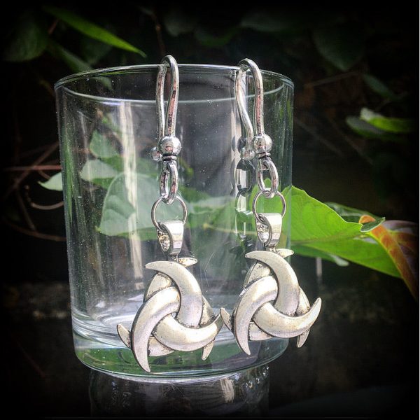 Odins horn earrings-Ear hangers Fashion