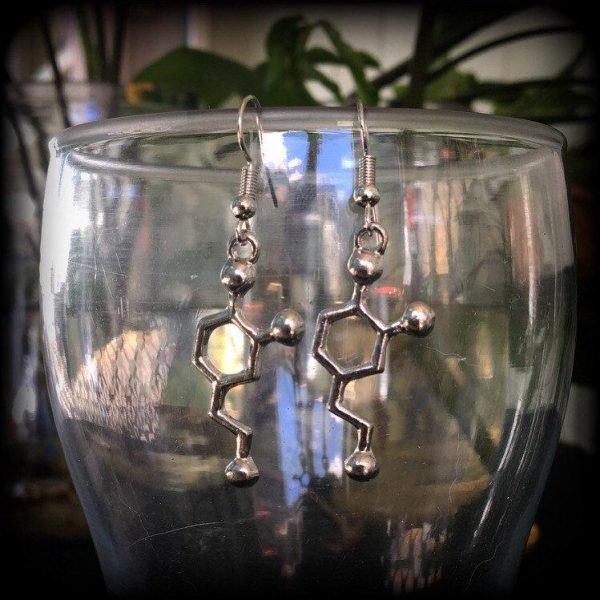 Dopamine molecule earrings For Cheap